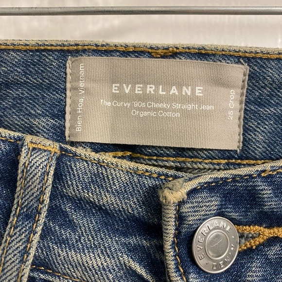 Everlane Curvy 90's Cheeky Straight Crop Jeans Size 25 - Picture 7 of 12